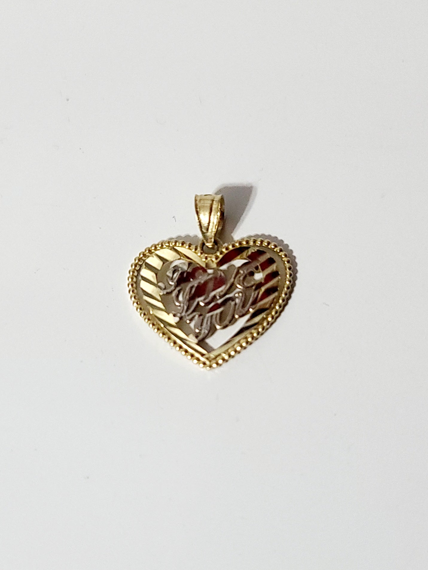 14k I Love You Pendant