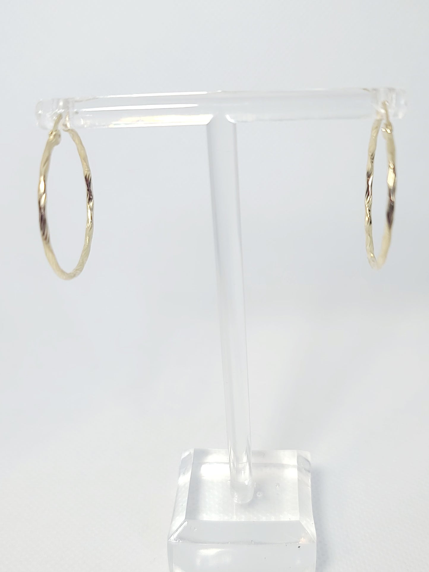 14k Yellow Gold Hoops 26mm