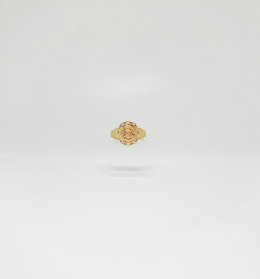 14k Woman Rose Two-Tone Ring