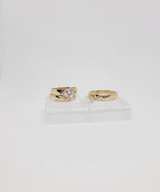 14k Trio Wedding Set Two