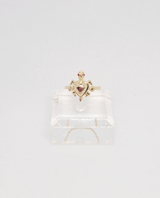 14k Women Turtle Ring