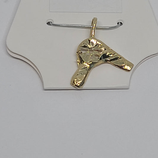 14k Hair Dryer Pendant