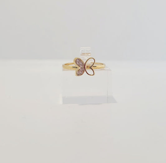 14k Women Sparkle Butterfly Ring