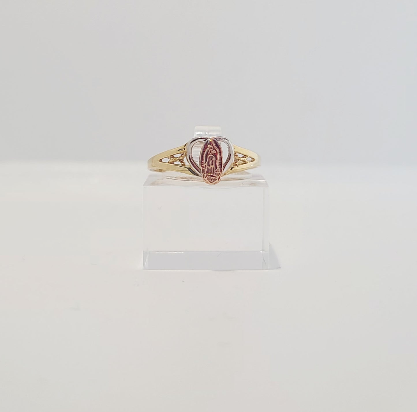 14k Virgin Mary-Heart Ring