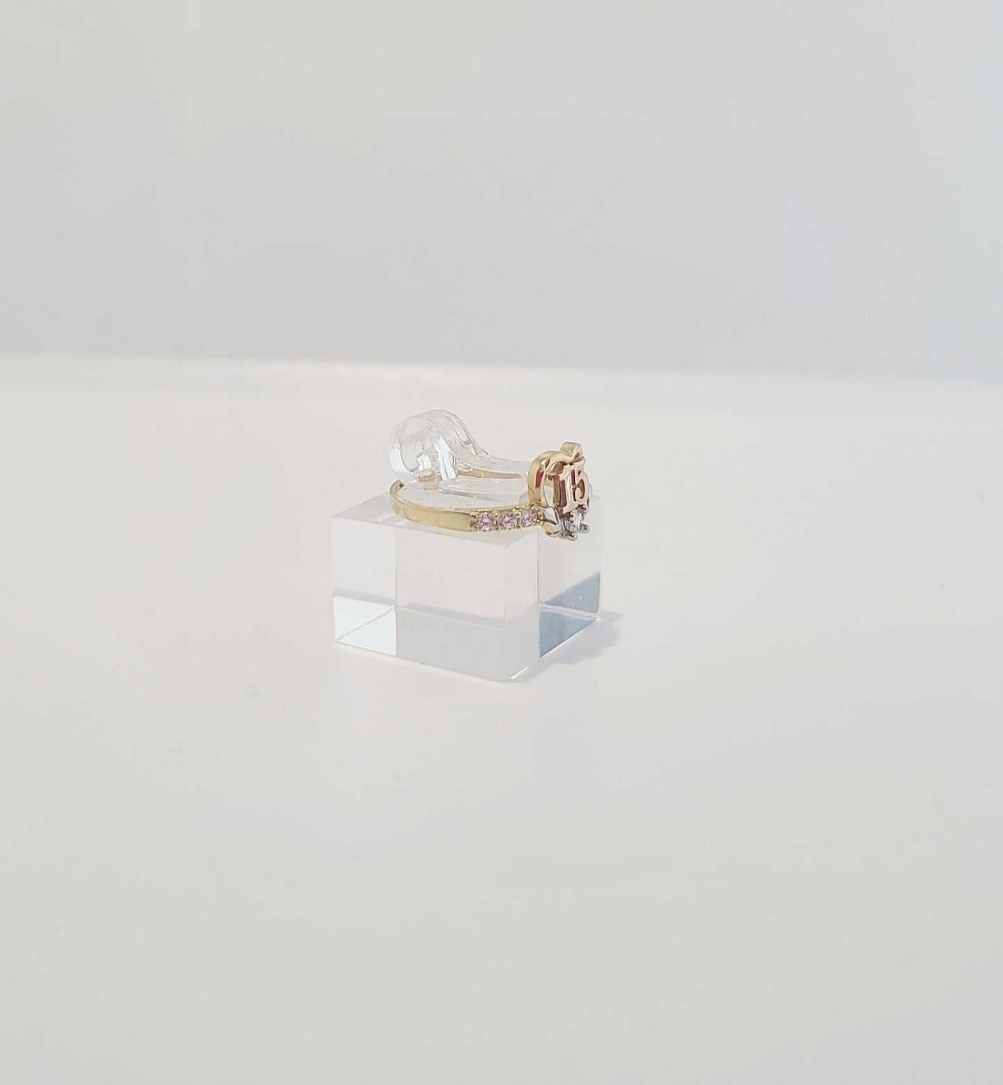 14k Heart Quinceñera Ring