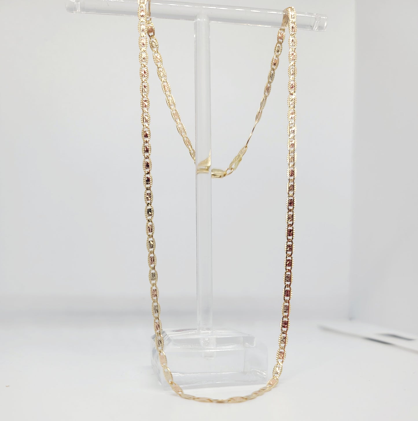 14k Valentino 3-Tone Chain