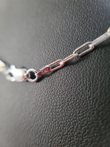 .925 Paper Clip Necklace 3mm