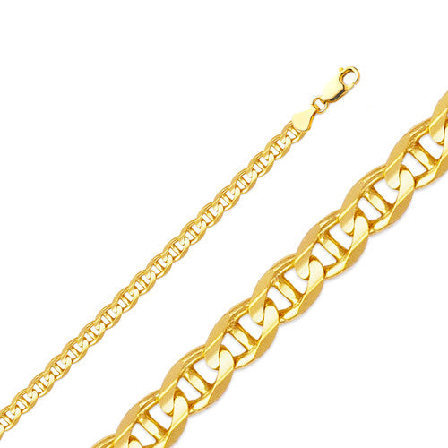 14k Flat Mariner Chain 6mm